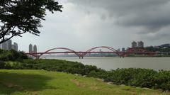 Guandu Bridge near Bali Left Bank Bicycle Path