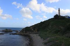 Scenic view of Punta Carnero with Faro de Punta Carnero in Algeciras, Andalusia, Spain