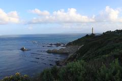 Punta Carnero coastline with Punta Carnero Lighthouse, Mozilla rock, Cabrita island, Monte Musa and Ceuta in the background