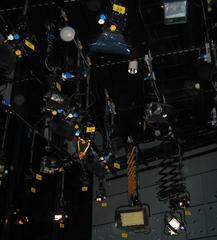 Lighting equipment at the Television studio of Hessischer Rundfunk in Main Tower, Frankfurt am Main