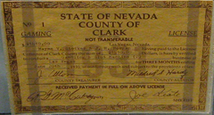 1931 Nevada gaming license