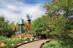 Cienega Path with Windmill at Springs Preserve in Las Vegas