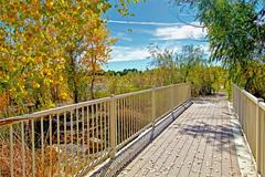 Trail bridge at Springs Preserve in Las Vegas, Nevada