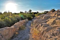 Scenic trail during spring at Springs Preserve, Las Vegas, NV