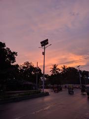 Evening glow during sunset after light rain in Rajshahi