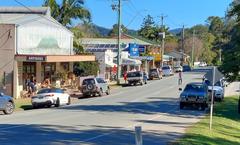 Main street of Burringbar, village in New South Wales, Australia