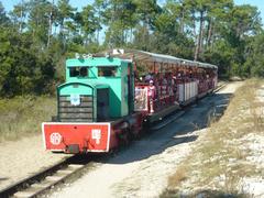 Touristic train at Gatseau beach