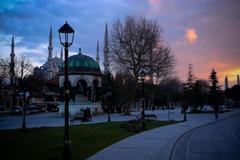 German Fountain and Sultanahmet Mosque