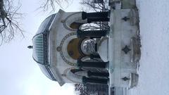 German Fountain in winter