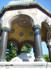 golden mosaic over a cistern