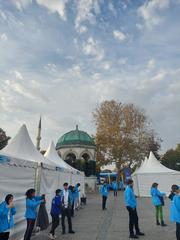 Alman Çeşmesi during the 44th Istanbul Marathon on November 6, 2022