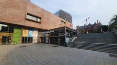 Entrance of the Selaouva auditorium at Les Champs Libres