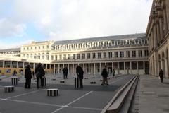 Colonnes de Buren in the Cour d'Honneur of Palais Royal, Paris