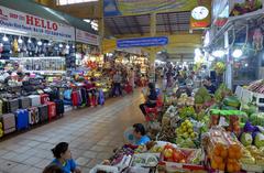 Interior of Ben Thanh Market in Ho Chi Minh City, Vietnam