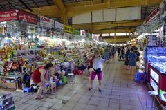 Interior of Ben Thanh Market in Ho Chi Minh City, Vietnam