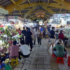 Interior of Ben Thanh Market in Ho Chi Minh City