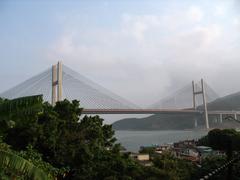 Kap Shui Mun Bridge on a clear day