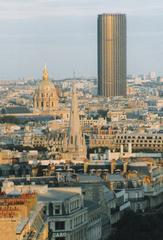 View on the Montparnasse Tower from the Arc de Triomphe, Paris