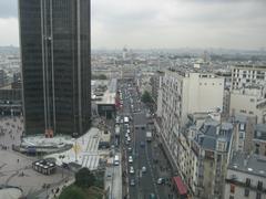 Tour Montparnasse and rue du Départ viewed from Gare Montparnasse, Paris