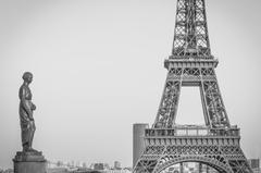 Eiffel Tower in Paris at sunset