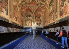 interior of the Biblioteca Piccolomini in the Siena Cathedral