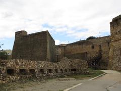 Muralla d'Otranto and Porta a Mare with the pentagonal bastion of the Castle in Otranto, Italy