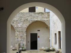 Castello Aragonese courtyard in Otranto, Italy