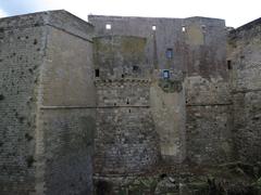 Castello Aragonese Otranto tower with eastern view seen from the wall walkway