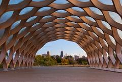 open-air class pavilion at Nature Boardwalk in Lincoln Park Zoo