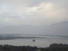 view of Dal Lake with Chinar islands