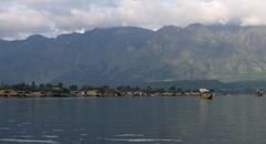 Dal Lake in Srinagar with Shikara boats and scenic views