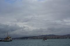 View of the Bosphorus Golden Horn from Galata Bridge