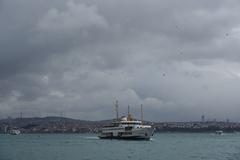 Galata Bridge over the Bosphorus in Golden Horn, Istanbul