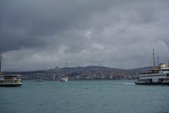 Galata Bridge spanning the Golden Horn in Istanbul