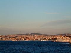 View of Üsküdar Camlica Hill from Bosphorus