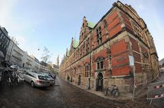 Evening at the Old Royal Stock Exchange in Copenhagen