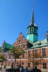 The spire of Børsen in Copenhagen