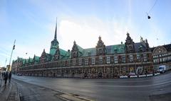 Evening at the Old Royal Stock Exchange in Copenhagen