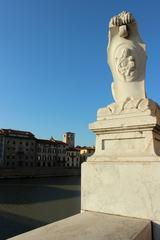 picturesque view of Lungarno in Pisa with historical buildings lining the riverfront