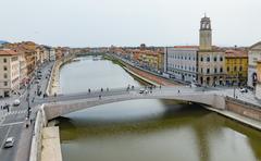 Ponte di Mezzo in Pisa Italy