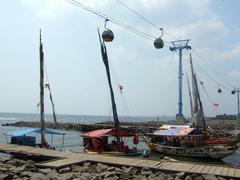 sailboats at Ancol Jakarta Bay City