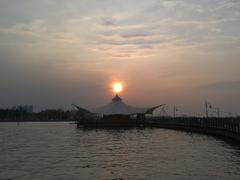 sunset at Ancol beach