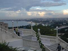 panoramic view of Hyderabad with Birla Mandir Temple in the foreground