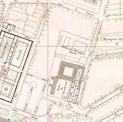 historical map of Paris before the creation of rue de la Banque