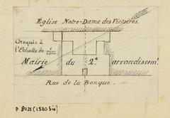 Drawing of Paris municipal buildings by Léon Leymonnerye