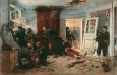 The last cartridges painting by Alphonse-Marie-Adolphe de Neuville