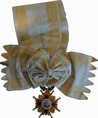 Grand Officer's sash of the Order of Isabella the Catholic, belonging to General Elie de Vassoigne