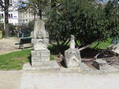 Architectural remains at Square René-Viviani in Paris