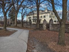 Spadina House exterior view on December 14, 2023