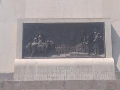 Bas-relief in San Martín Square in Lima